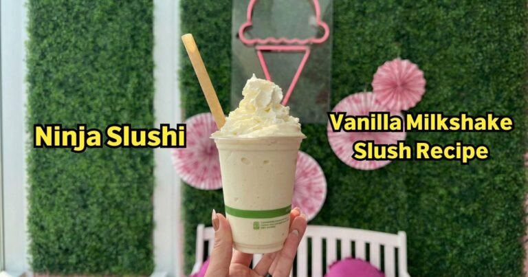 Ninja Slushi Vanilla Milkshake Slush Recipe