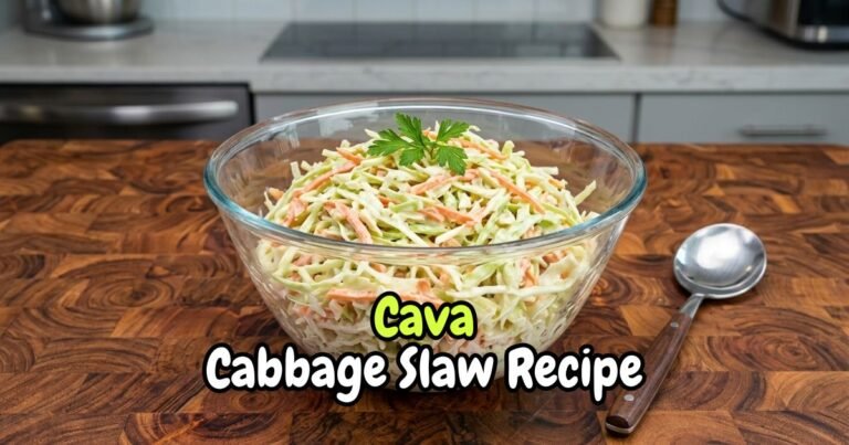 Cava Cabbage Slaw Recipe
