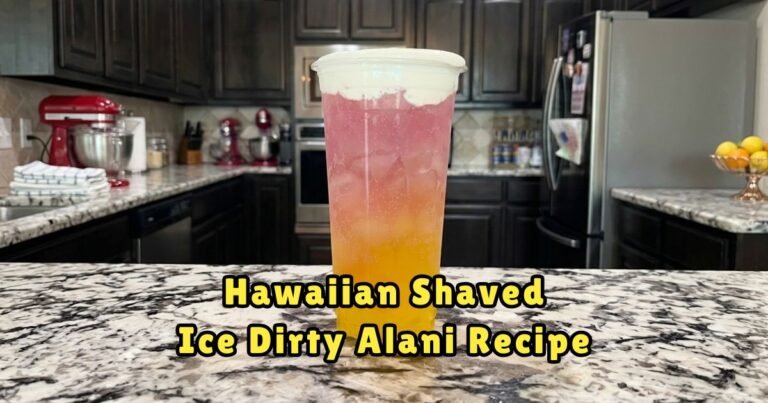 Hawaiian Shaved Ice Dirty Alani Recipe
