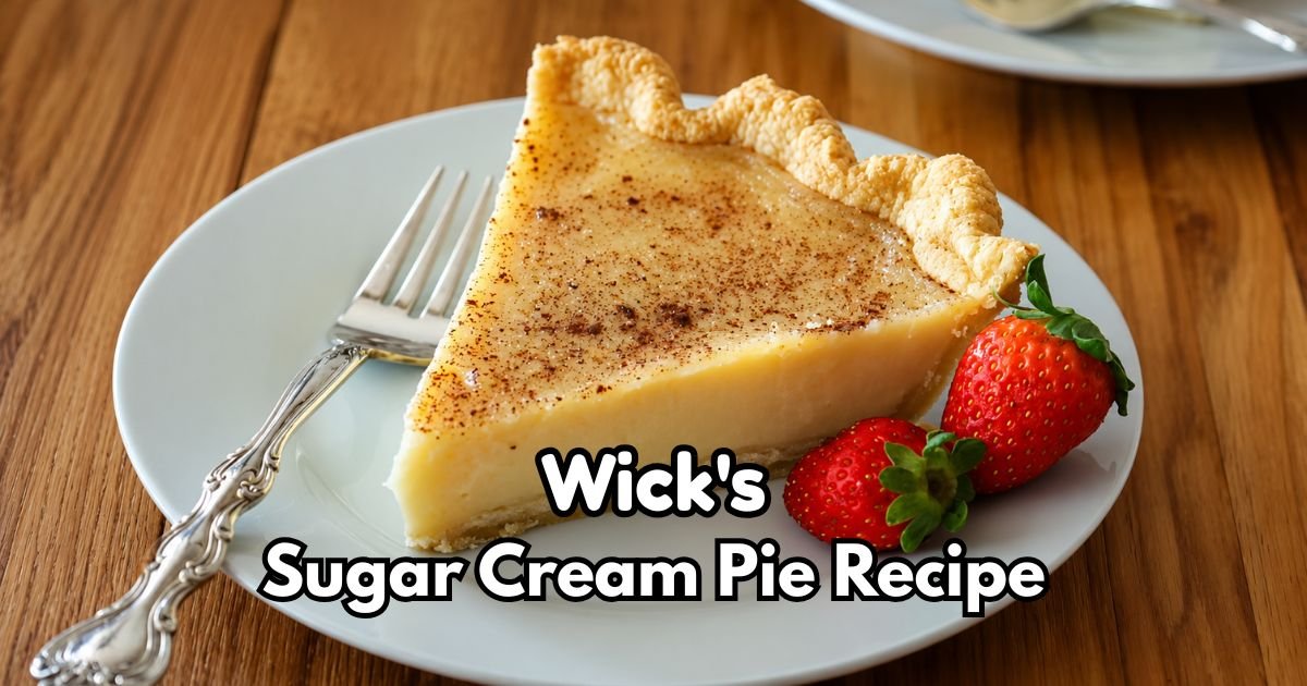 Wick's Sugar Cream Pie Recipe